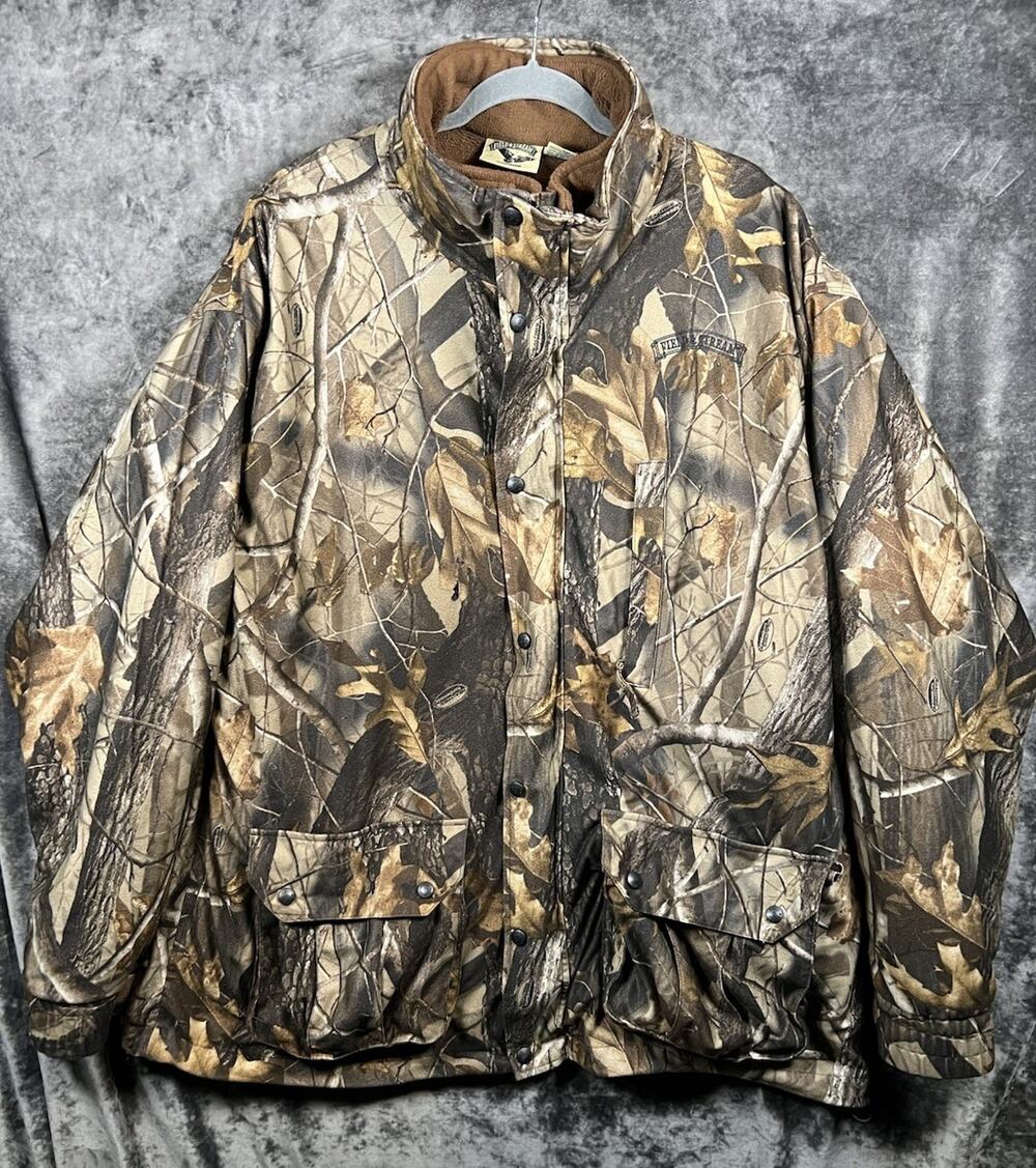 Field & Stream Realtree Camo Jacket Mens XXL 2-in-1 Fleece Hunting Insulated